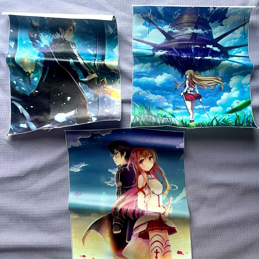 Sword Art Online Anime Art Poster Set